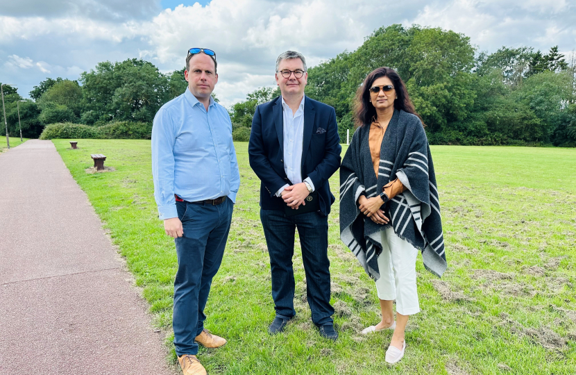 Shazna with Iain Stewart MP and Greg Smith MP