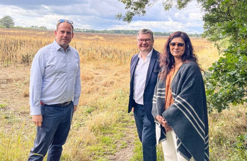 Shazna with Iain Stewart MP and Greg Smith MP